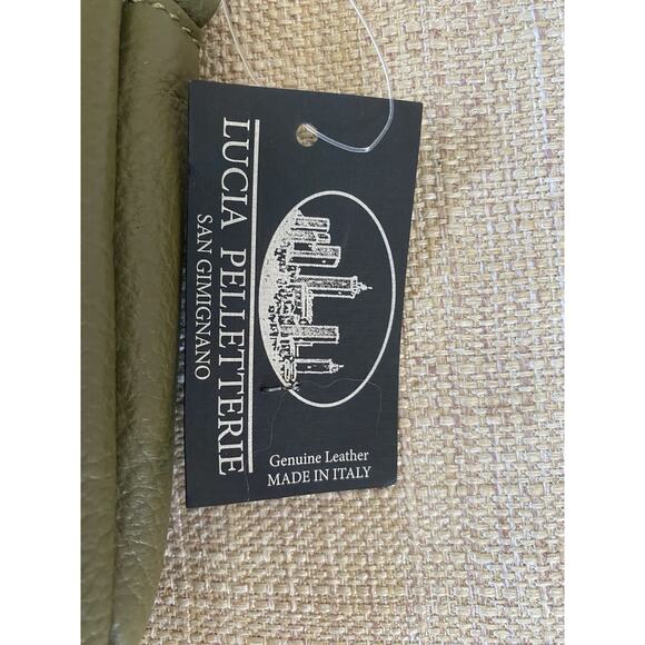 LUCIA PELLETTERIE SAN GIMIGNANO Across body Italian Leather bag Olive green - Picture 2 of 7